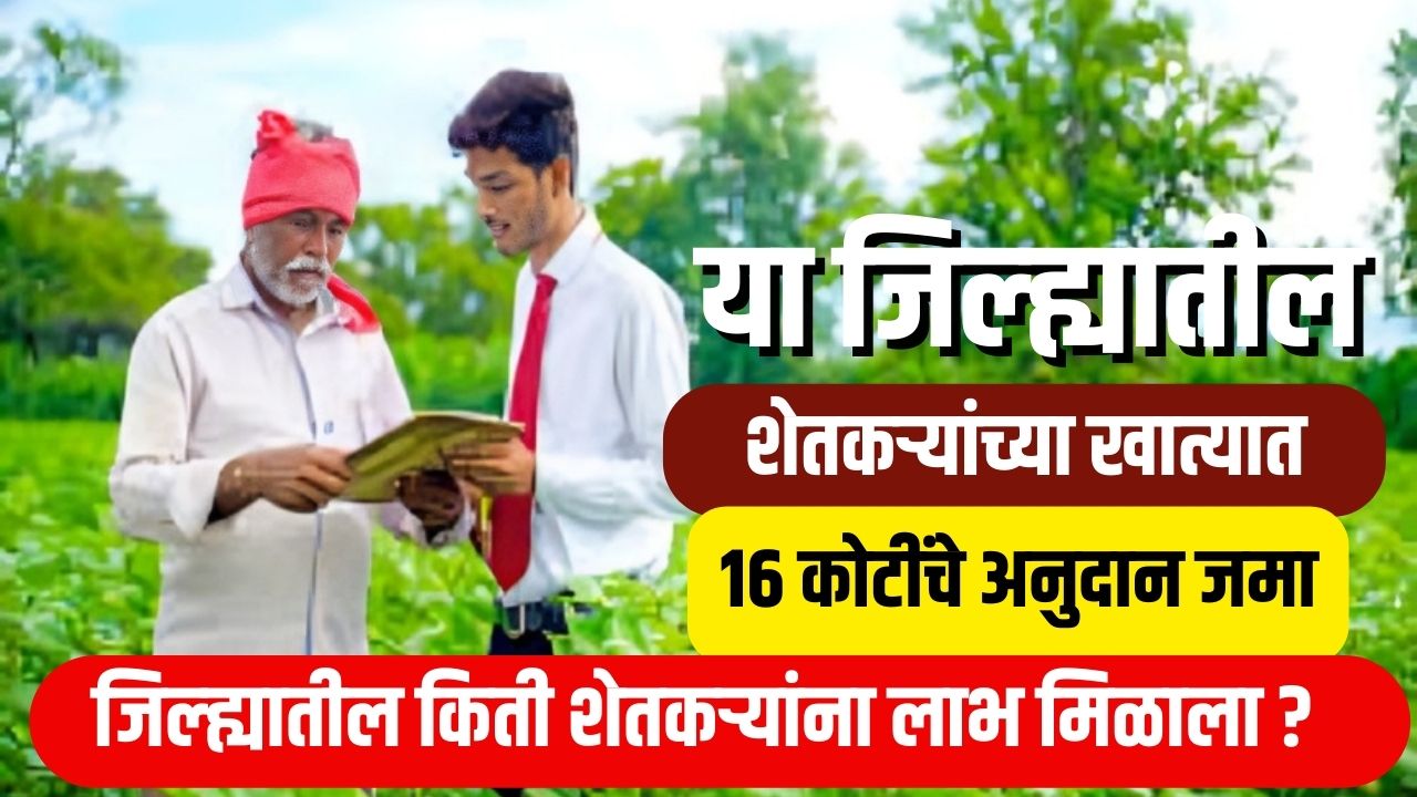 या जिल्ह्यातील शेतकऱ्यांच्या खात्यात 116 कोटींचे अनुदान जमा ! जिल्ह्यातील किती शेतकऱ्यांना लाभ मिळाला?